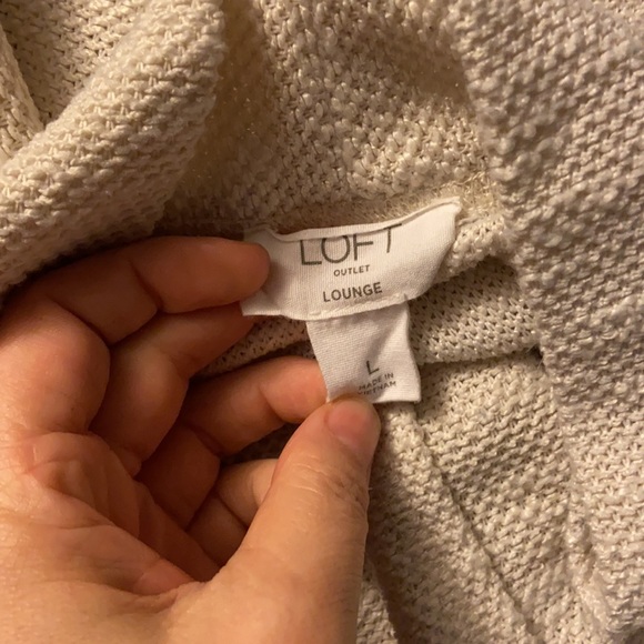 LOFT outlet lounge open front cardigan - Picture 2 of 3